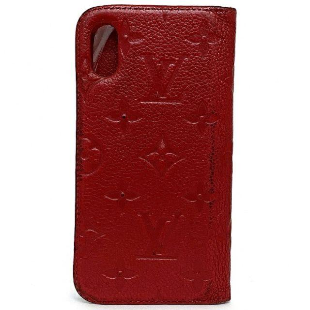 ルイ・ヴィトン iPhone X・フォリオ ノワール モノグラム アンプラント