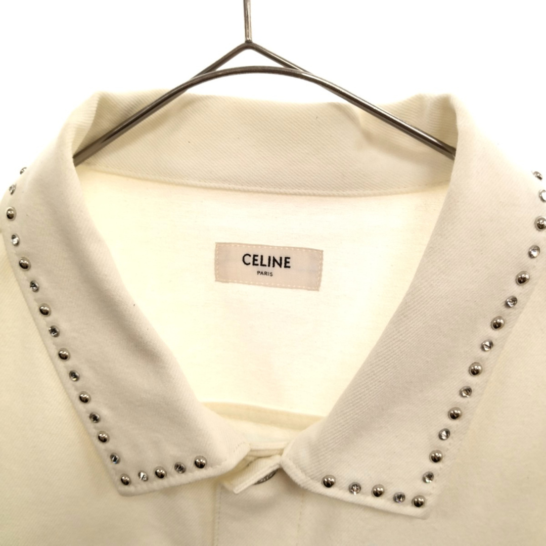 CELINE セリーヌ 22SS HEAVENLY DAYS アーティストプリント スタッズ デニムジャケット ホワイト 29AIY574Q 3