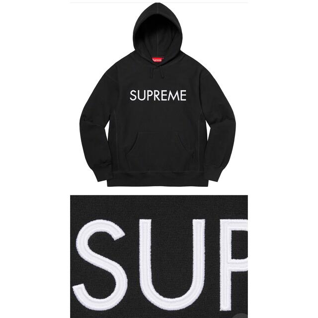 Supreme 22fw Capital Hooded Sweat Black