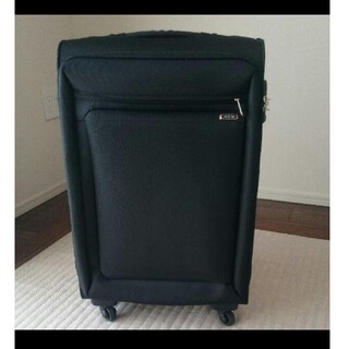 ace. - エース製トローリーバッグ1〜2泊布製スーツケース黒×茶の通販 