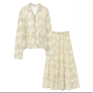 クラネ(CLANE)の 19SS　クラネ　clane　FLOWER JACQUARD SET UP  (セット/コーデ)