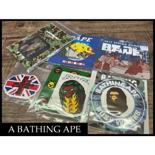 アベイシングエイプ(A BATHING APE)の※専用 G① 新品 エイプ 3D ワッペン ステッカー ＆ クッション セット(その他)