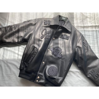 シュプリーム(Supreme)のkith 10th Leather Coaches Jacket(ライダースジャケット)