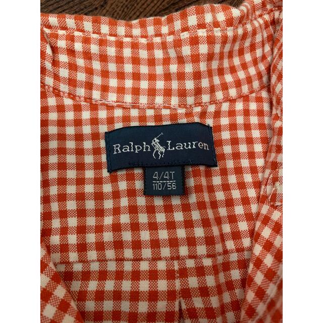 Ralph Lauren(ラルフローレン)の110ラルフローレン　キッズ　ボタンダウンシャツ キッズ/ベビー/マタニティのキッズ服男の子用(90cm~)(ブラウス)の商品写真