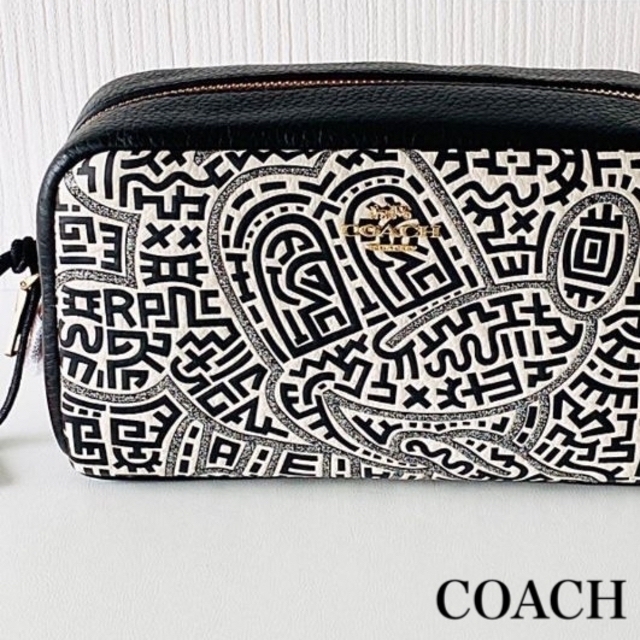 ポーチ 大人気 コーチcoach ミッキーディズニー キースヘリング コスメポーチ