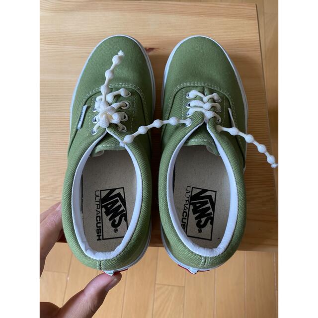 VANS(ヴァンズ)の【VANS】ERA (ライトグリーン)黄緑 キッズ/ベビー/マタニティのキッズ靴/シューズ(15cm~)(スニーカー)の商品写真