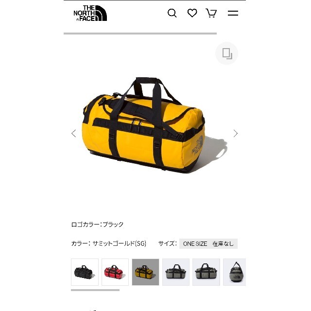 THE NORTH FACE(ザノースフェイス)のTHE NORTH FACE　BC DUFFEL ダッフルバッグ メンズのバッグ(ドラムバッグ)の商品写真