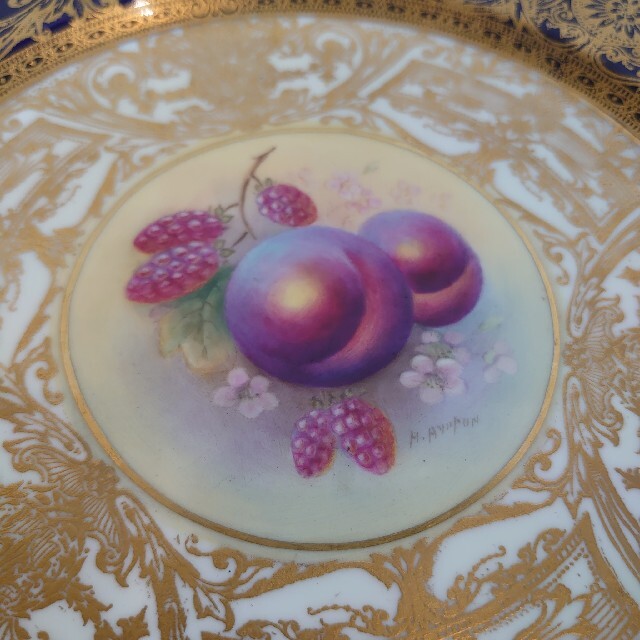 ロイヤルウースター　ペインテッドフルーツ　飾皿