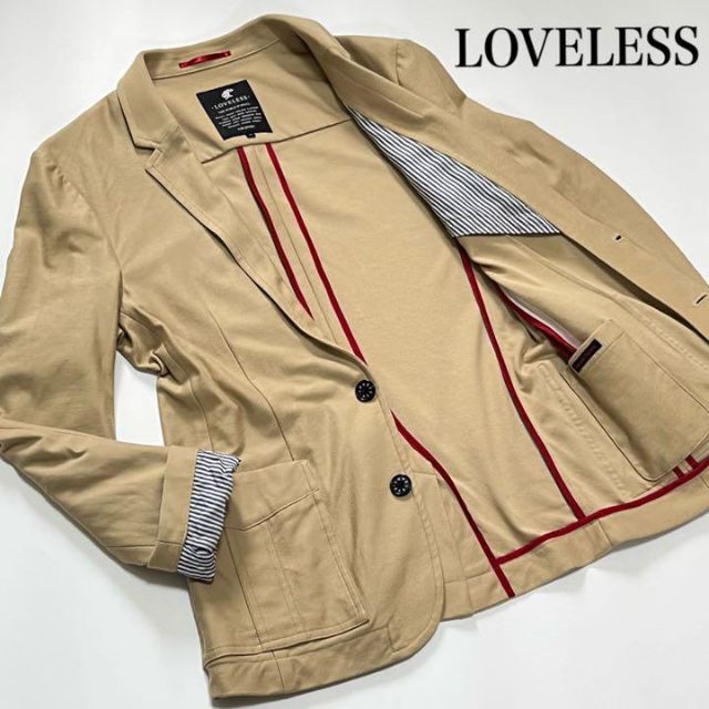 LOVELESS - 【美品】LOVELESS テーラード ジャケット キャメルの通販 