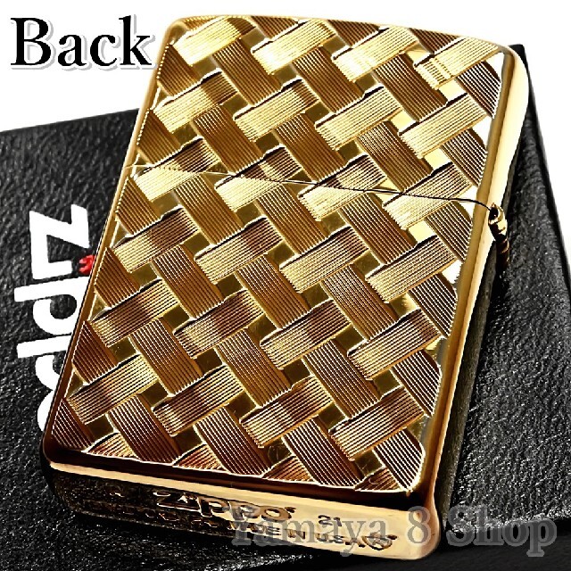 ZIPPO アーマーワイヤーメッシュ 両面 深彫り ゴールド ジッポ