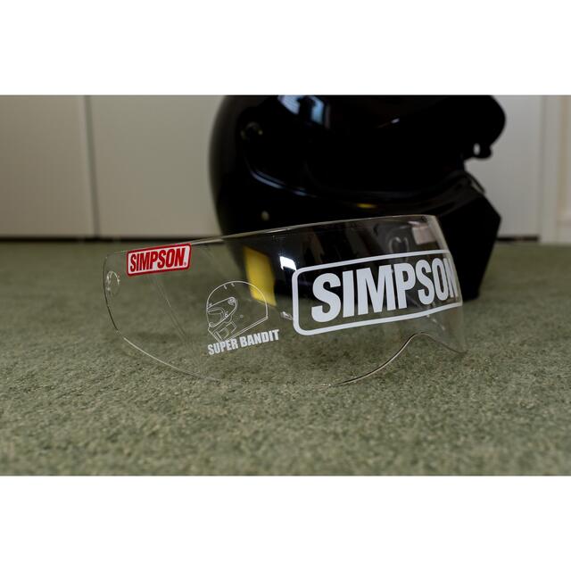 SIMPSON(シンプソン)の＜SIMPSON＞SUPER BANDIT 13 BLACK スモークシールド 自動車/バイクのバイク(ヘルメット/シールド)の商品写真