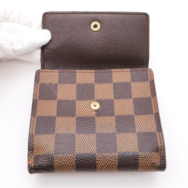 《一点物》Louis Vuitton ダミエ 折財布 ポルトフォイユ エリーズ