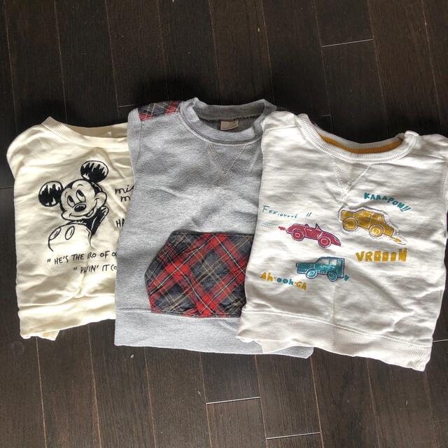 ZARA(ザラ)のキッズトレーナー　3枚まとめ売り キッズ/ベビー/マタニティのキッズ服男の子用(90cm~)(Tシャツ/カットソー)の商品写真