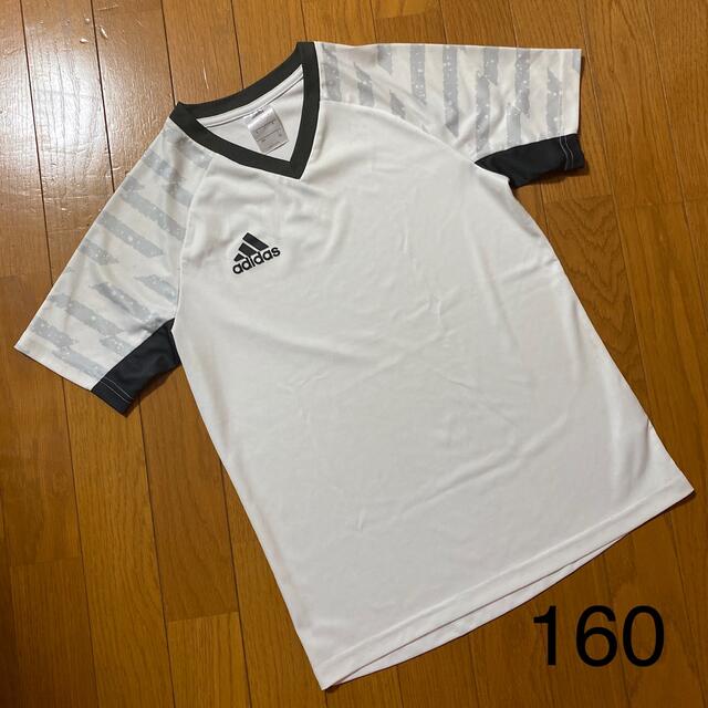 adidas(アディダス)の美品 アディダス プラクティクスシャツ 160 キッズ/ベビー/マタニティのキッズ服男の子用(90cm~)(Tシャツ/カットソー)の商品写真