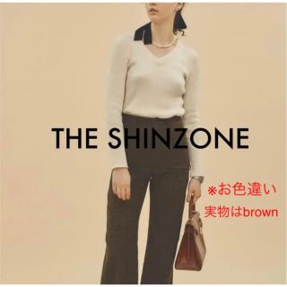 シンゾーン(Shinzone)のTHE SHINZONE  Vネックコットンニット　カットソー　セーター(ニット/セーター)