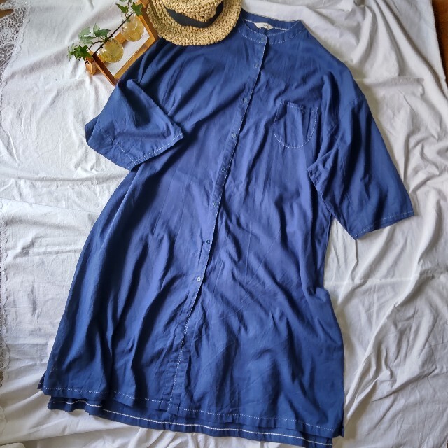 Solberry(ソルベリー)のソウルベリー コットンリネン  シャツ はおり レディースのトップス(シャツ/ブラウス(長袖/七分))の商品写真