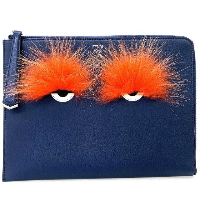 クリアランス ネイビー フェンディ フェンディ FENDI クラッチバッグ