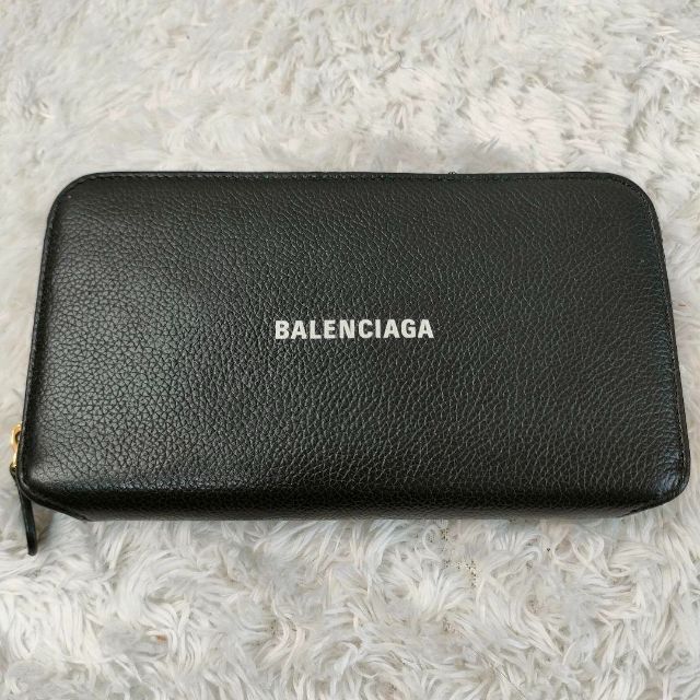 Balenciaga(バレンシアガ)の美品✨バレンシアガ 長財布 エブリデイ ラウンドファスナー レザー ブラック メンズのファッション小物(長財布)の商品写真
