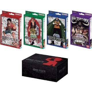 ワンピース(ONE PIECE)のワンピースカード　スタートデッキAmazon限定4種セット+ストレージBOX付き(Box/デッキ/パック)