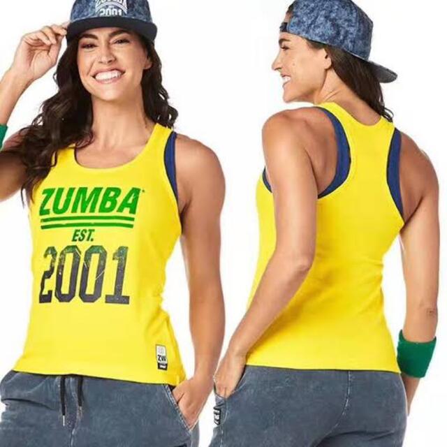 Zumba(ズンバ)のZumba Est. 2001 Ribbed Tank ズンバ　タンクトップ レディースのトップス(タンクトップ)の商品写真