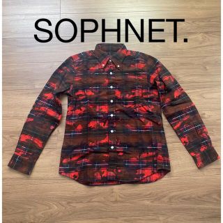 ソフネット(SOPHNET.)のSOPHNET.チェックシャツ 長袖 サイズS(シャツ)