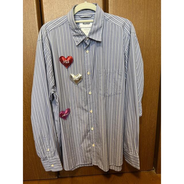 doublet balloons stripe shirt バルーンシャツ M