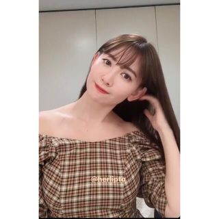 ハーリップトゥ(Her lip to)のHerlipto Off The Shoulder Plaid Dress (ひざ丈ワンピース)