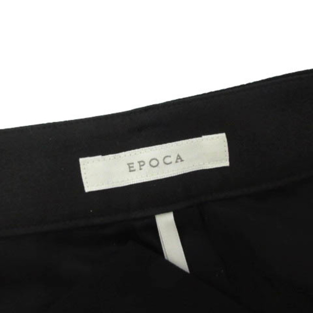 EPOCA(エポカ)のエポカ 近年モデル テーパードパンツ レース サイドテープ 黒 ブラック 38 レディースのパンツ(その他)の商品写真