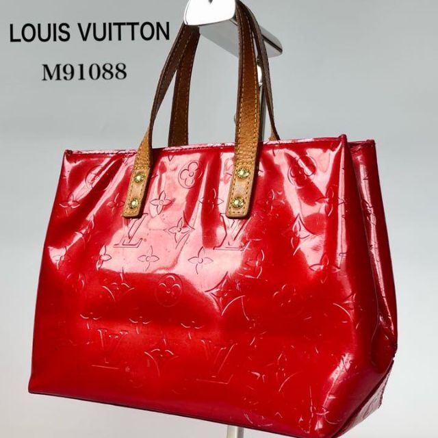 良品】LOUIS VUITTON ヴェルニ リードPM 赤 エナメル レッド-