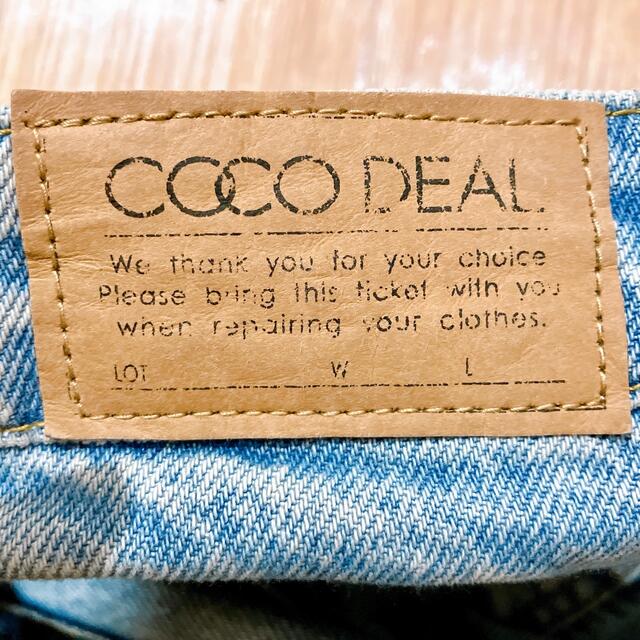 【美品】COCODEAL 綿 ダメージデニム ジーンズ ジーパン クロップド レディースのパンツ(デニム/ジーンズ)の商品写真