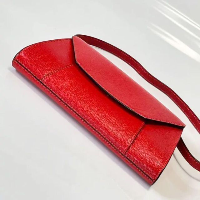 極美品】Valextra ヴァレクストラ ミニショルダー クラッチバッグ
