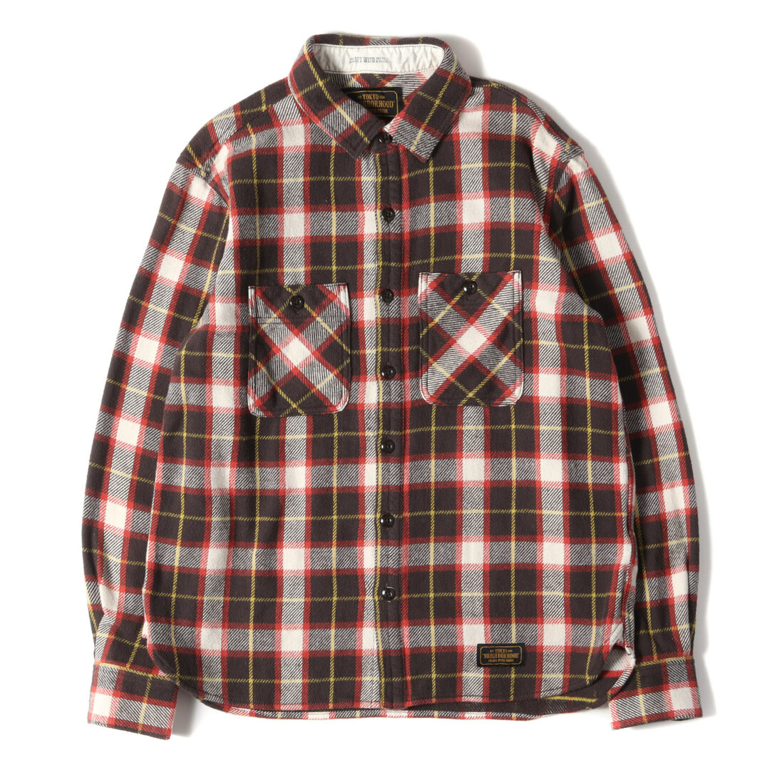 NEIGHBORHOOD ネイバーフッド シャツ サイズ:M パッチワーク チェック ネル シャツ CHIPS.PW / CE-SHIRT. LS マルチカラー トップス カジュアルシャツ 長袖 【メンズ】