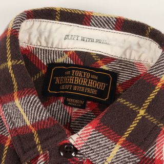 NEIGHBORHOOD ネイバーフッド シャツ サイズ:M パッチワーク チェック ネル シャツ CHIPS.PW / CE-SHIRT. LS マルチカラー トップス カジュアルシャツ 長袖 【メンズ】