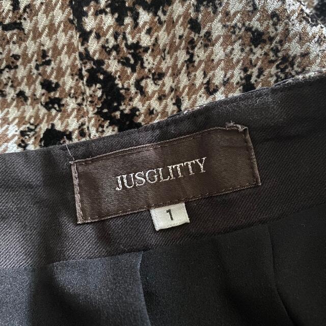 JUSGLITTY(ジャスグリッティー)のJUSGLITTY ジャスグリッティ スカート サイズ1 レディースのスカート(ひざ丈スカート)の商品写真