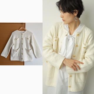 Apuweiser-riche - CADUNE 柄編みカーデ カデュネの通販 by N.shop