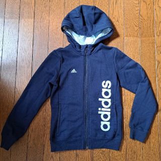 アディダス(adidas)の130~140センチ⭐adidas裏起毛パーカー(紺)(Tシャツ/カットソー)