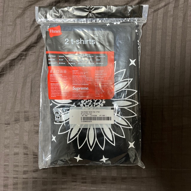 Supreme Hanes Bandana Tagless Tees XL Supreme Hanes Bandana Tagless Tees XL