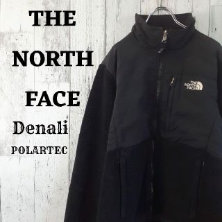 ザノースフェイス(THE NORTH FACE)の美品US規格ノースフェイスデナリジャケット刺繍ロゴブラック黒ポーラテックXS~S(ブルゾン)