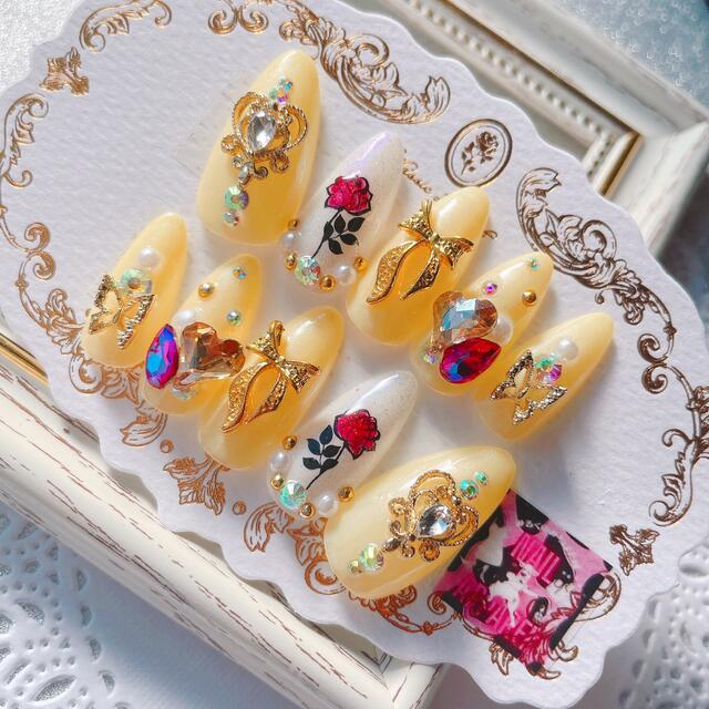 ￥1700＊プリンセスベル＊ネイルチップ ディズニー コスプレ スワロ つけ爪