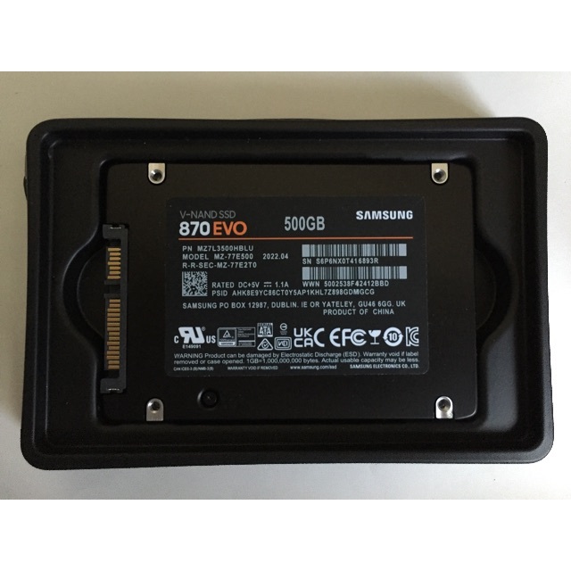 Samsung 870EVO 500GB SSD 2.5