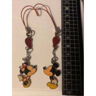 ディズニー(Disney)の【300円】Disney　ミッキー＆ミニー　ストラップ　キーホルダー(その他)