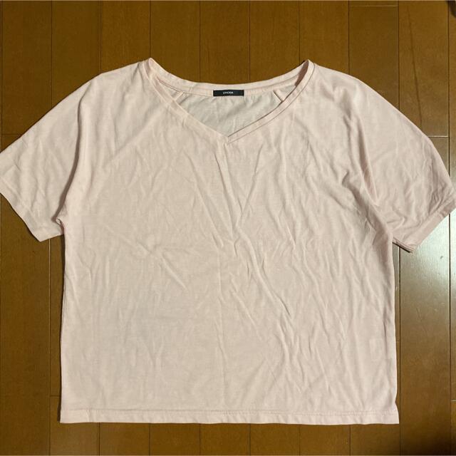 EMODA(エモダ)のEMODA エモダ トップス 半袖 Tシャツ カットソー ピンク レディースのトップス(Tシャツ(半袖/袖なし))の商品写真