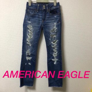 アメリカンイーグル(American Eagle)のAMERICAN EAGLE  ダメージデニム(デニム/ジーンズ)