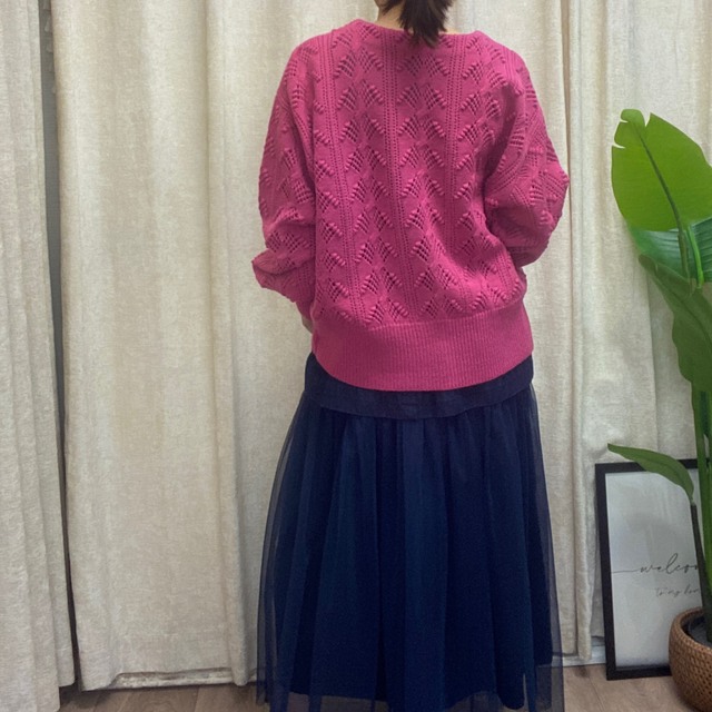 ネット 《price down❣️》《cloche》ニットカーディガン