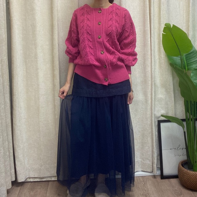 ネット 《price down❣️》《cloche》ニットカーディガン
