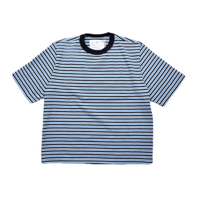 CAMIEL FORTGENS SS BIG TEE BLUE STRIPE約52cm袖丈