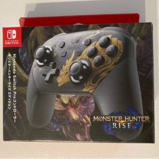 ニンテンドースイッチ(Nintendo Switch)のProコントローラー モンスターハンターライズエディション　新品　モンハン(その他)