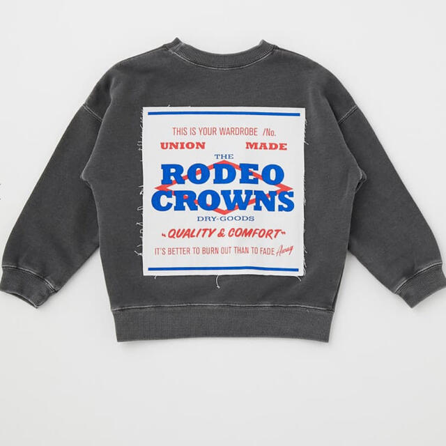 RODEO CROWNS WIDE BOWL(ロデオクラウンズワイドボウル)のRODEOKIDS パッチスウェット キッズ/ベビー/マタニティのキッズ服女の子用(90cm~)(Tシャツ/カットソー)の商品写真