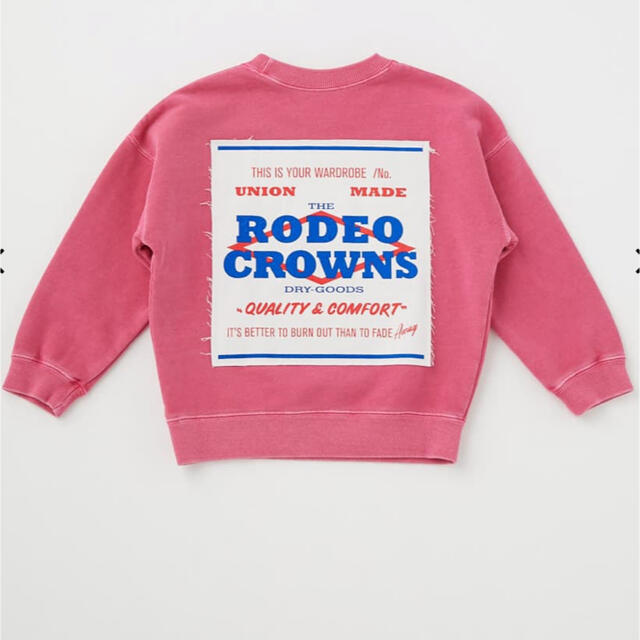 RODEO CROWNS WIDE BOWL(ロデオクラウンズワイドボウル)のRODEOKIDS パッチスウェット キッズ/ベビー/マタニティのキッズ服女の子用(90cm~)(Tシャツ/カットソー)の商品写真