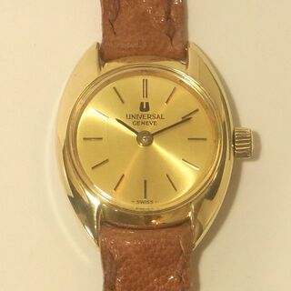稼働品 美品 ユニバーサル ジュネーブ レディース 手巻き アンティーク 腕時計